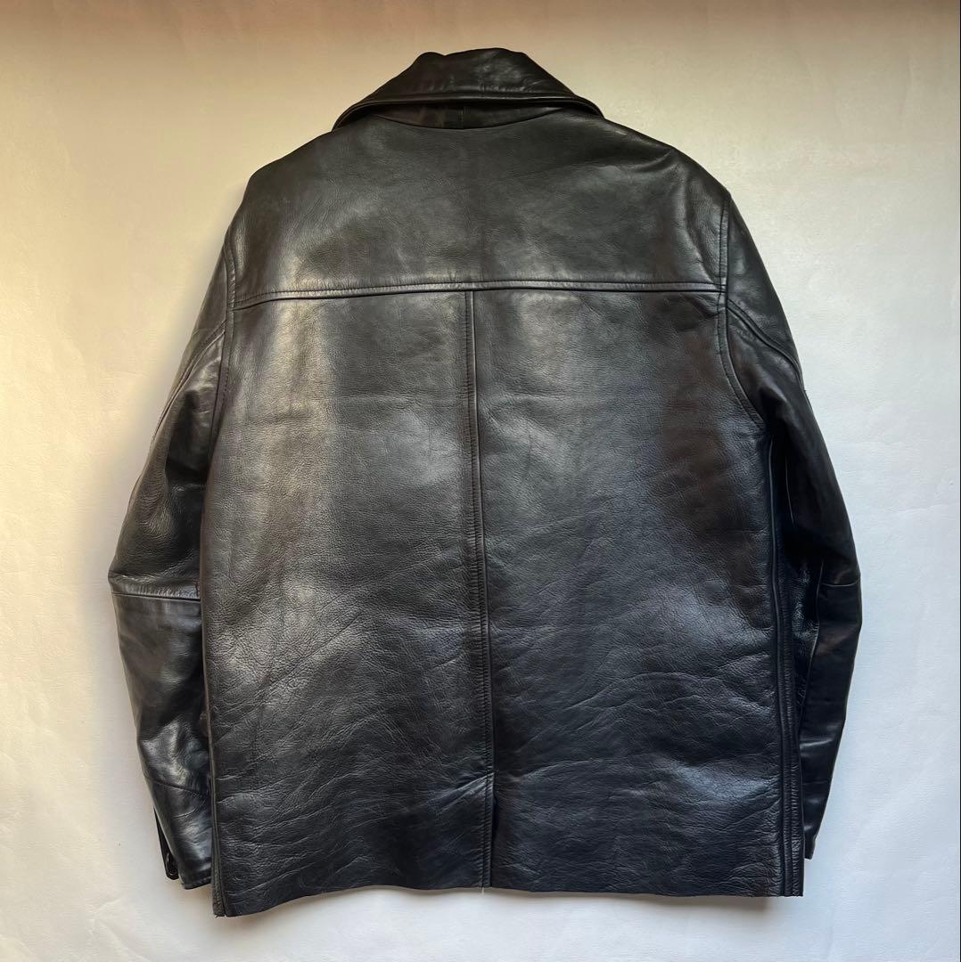 90's old gap 野村訓市着用 レザー カーコート Sサイズ 黒 - メルカリ