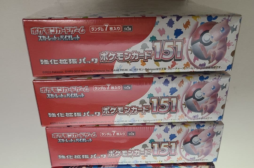 [新品シュリンク付]　151　3BOX　未開封　ポケモンカード　3箱