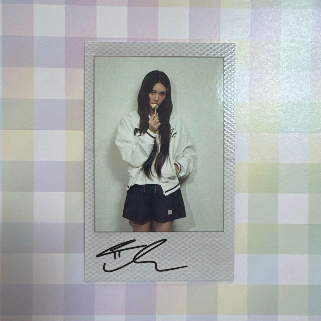 ILLIT 時よ止まれ 初回限定 トレカ スクエア チェキ サイン ユナ