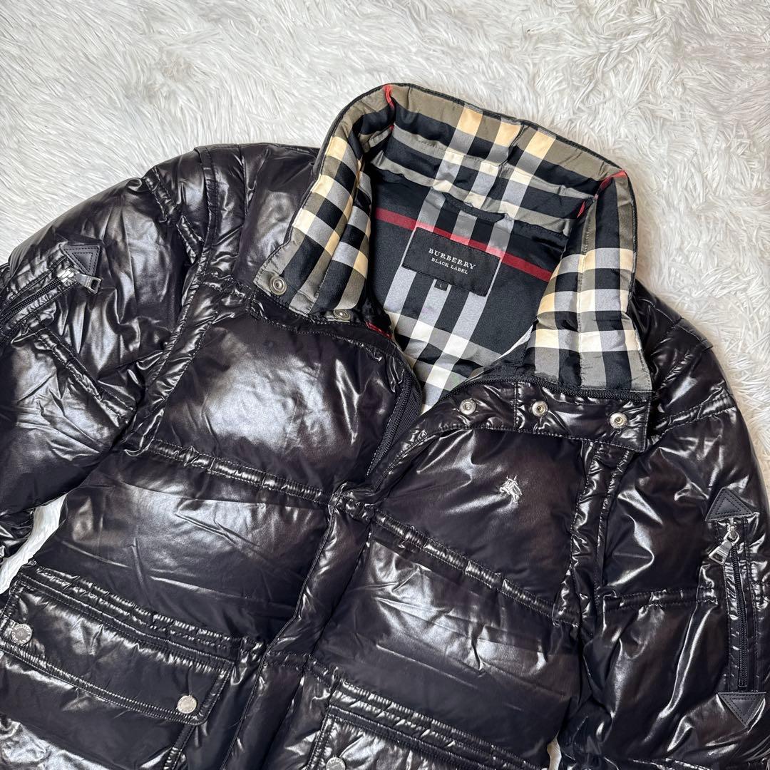 美品✨バーバリーブラックレーベル 2way ダウンジャケット ノバ