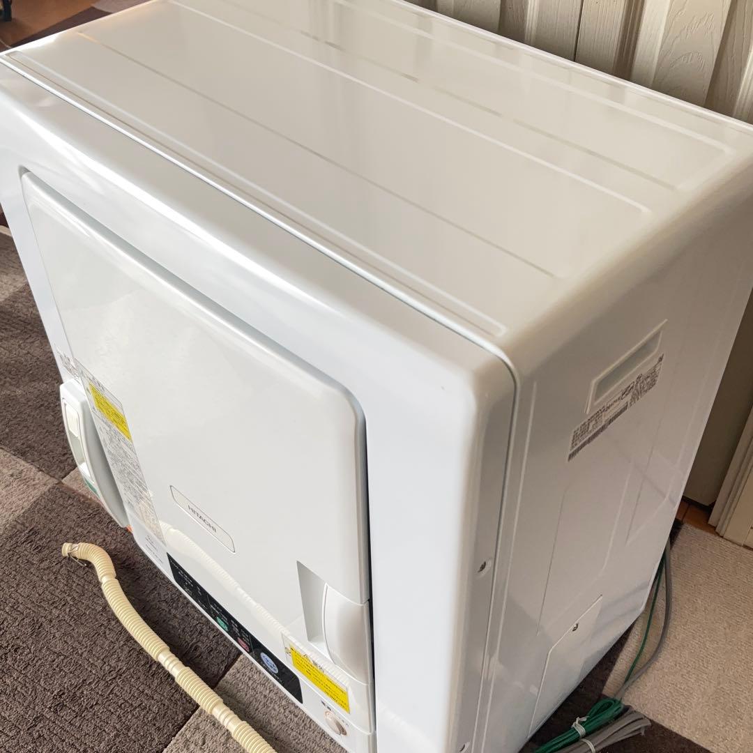日立 衣類乾燥機 DE-N50WV 5.0kg 排水ホース付