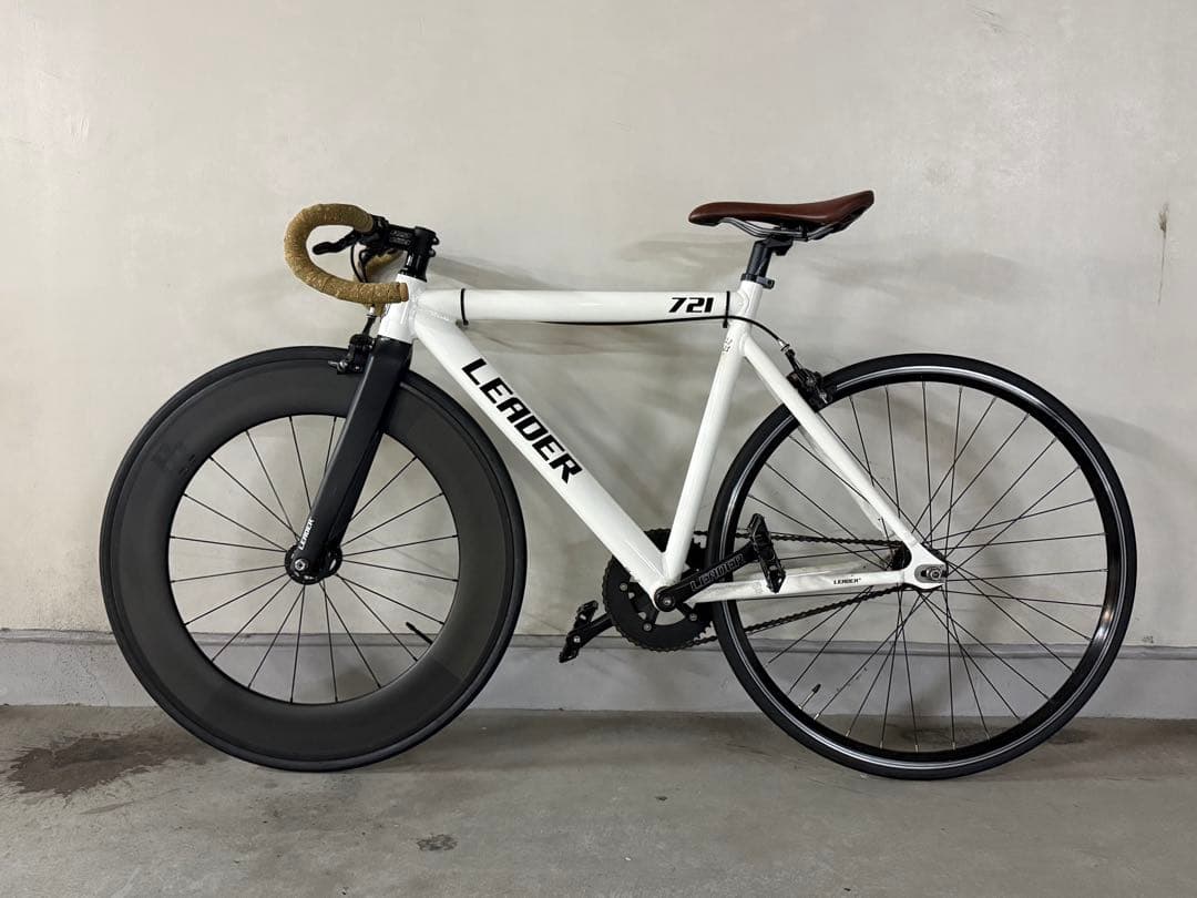 最終値下げ〜10/10 LEADER 721 ピストバイク ホワイト LEADER 721TR Complete Bike