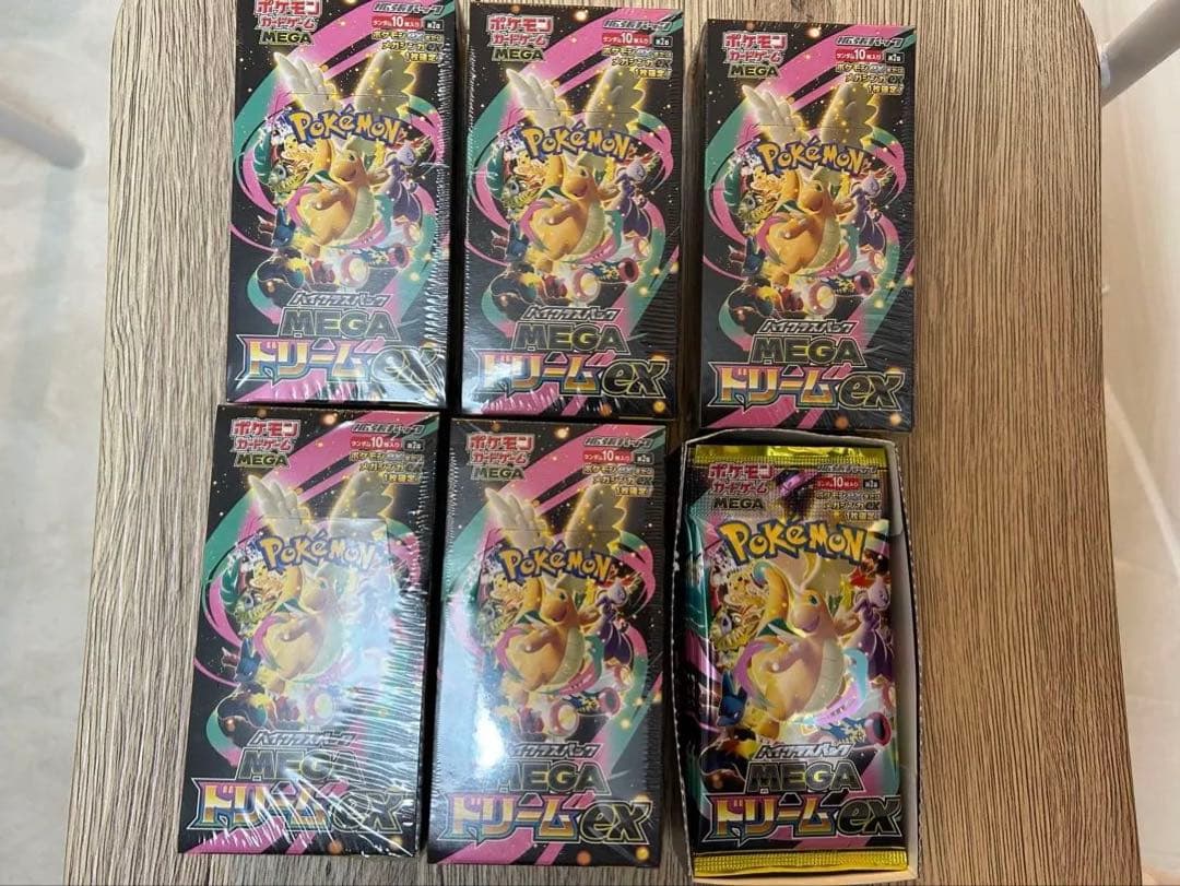 MEGAドリームex BOX シュリンク有：5BOX 無し：1BOX 計6BOX - メルカリ