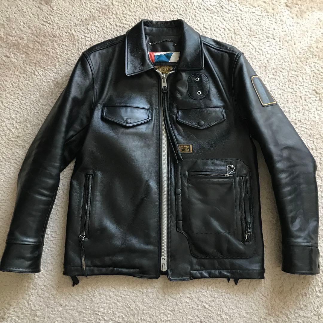 ネイバーフッドneighborhoodポリスマンレザージャケット長瀬氏