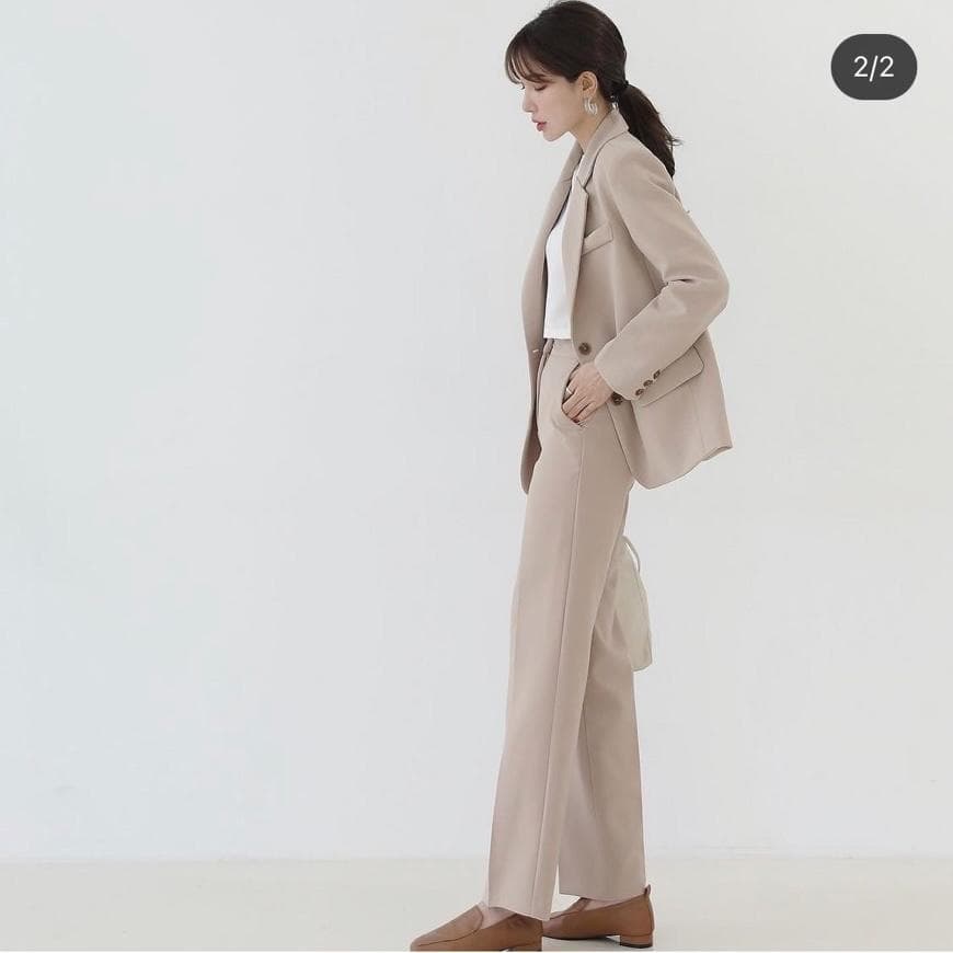 新品未使用】 ジャケット パンツ セットアップ ベージュ 入学式 入園式