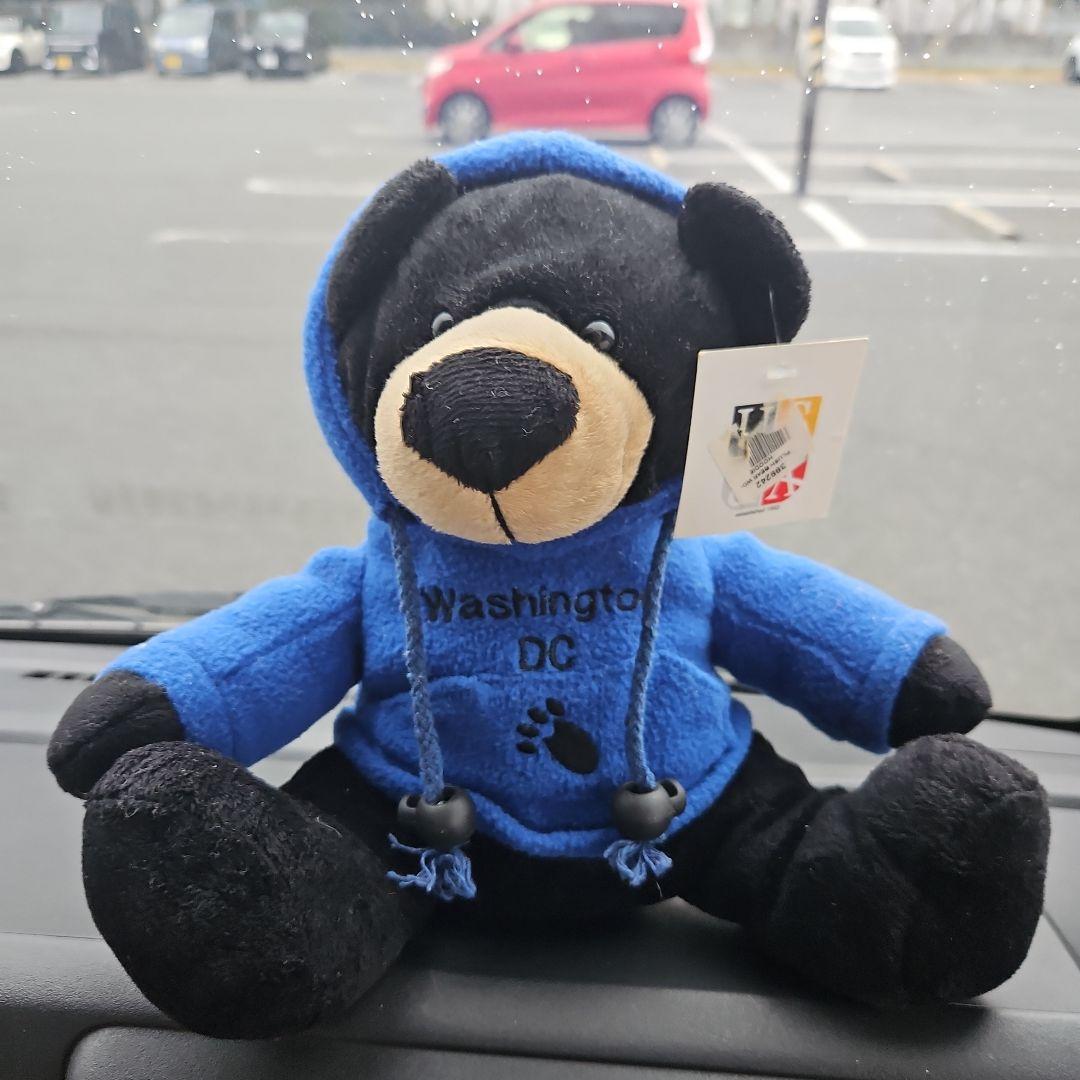 HARVARDロゴ付きクマのぬいぐるみ2体ブコウスキー1体黒クマ1体セット