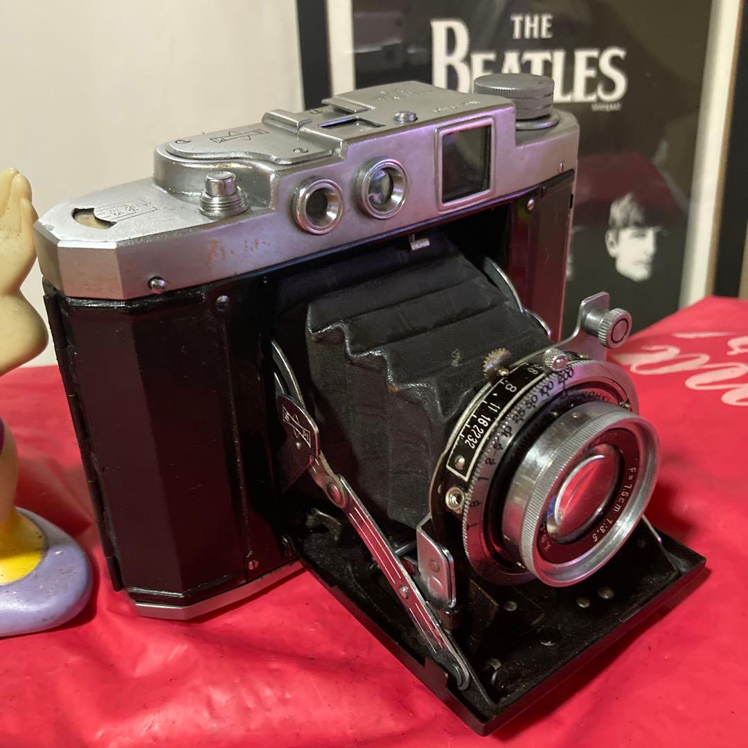 ヴィティージ蛇腹MAMIYA sixレンジファインダー中判カメラ 露出機能動