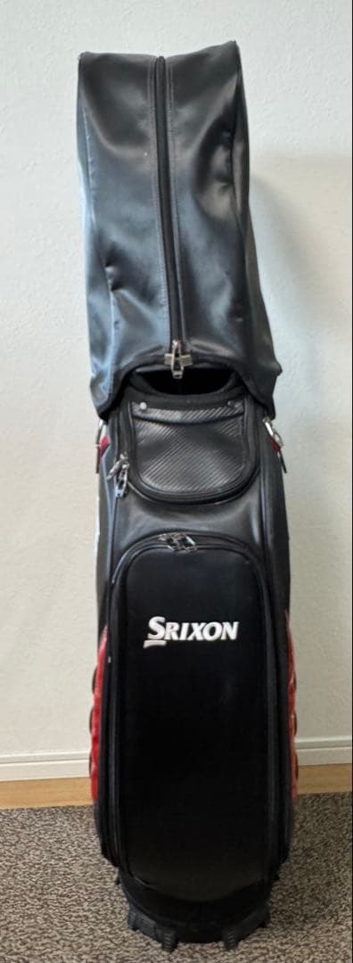 Srixon キャディバッグ ブラック/レッド 中古