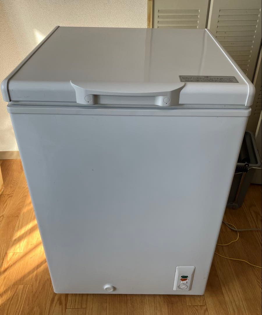 (発送不可)ハイアール ノンフロン冷凍庫 JF-NC103F 冷凍庫 チェスト式 上開き 直冷式 Live Series ホワイト JF-NC103F