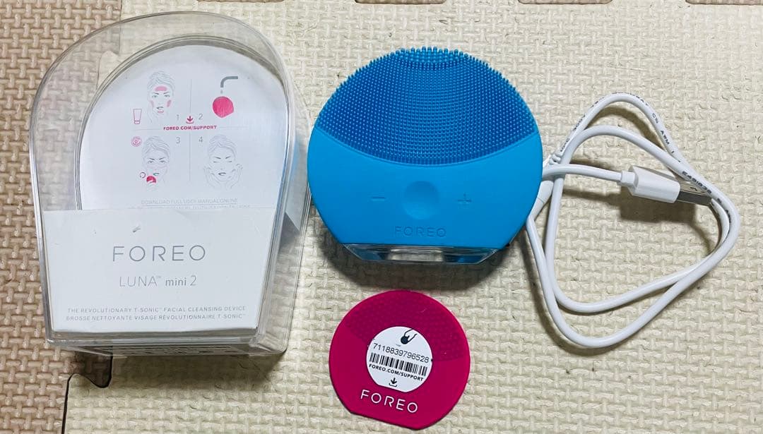 FOREO LUNA mini 2 ブルー 洗顔器 動作確認済み - メルカリ