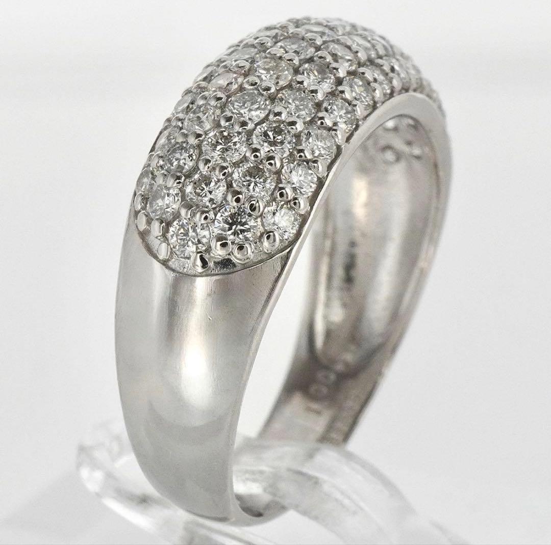ダイヤ リング ダイヤモンド 指輪 1.0ct プラチナ パヴェ 1ct 12号