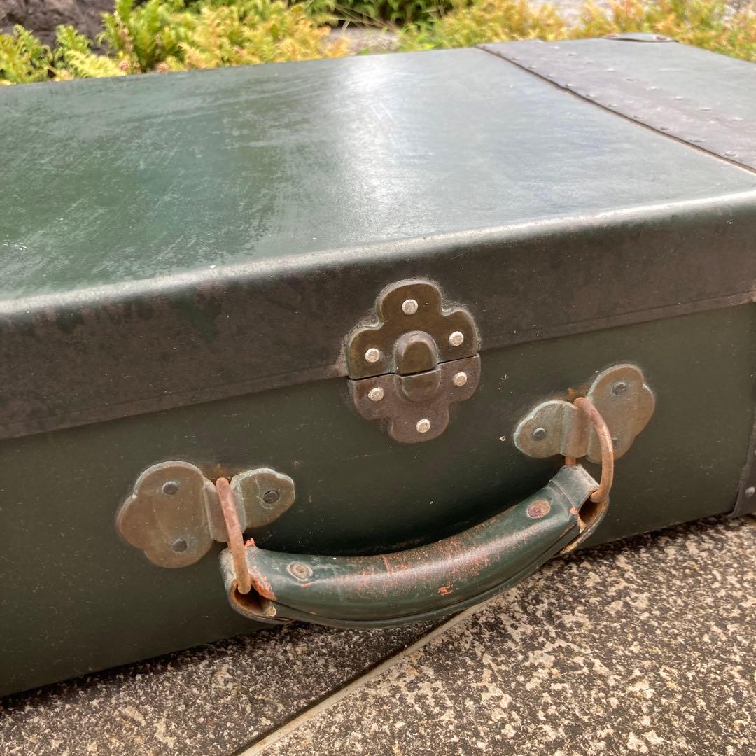 ☆ 当時物 アンティーク トランク 緑 グリーン ☆ - メルカリ