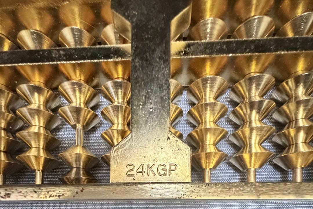 極美品】西宮神社 招福そろばん 24KGP 金メッキ 商売繁盛 縁起物 桐箱