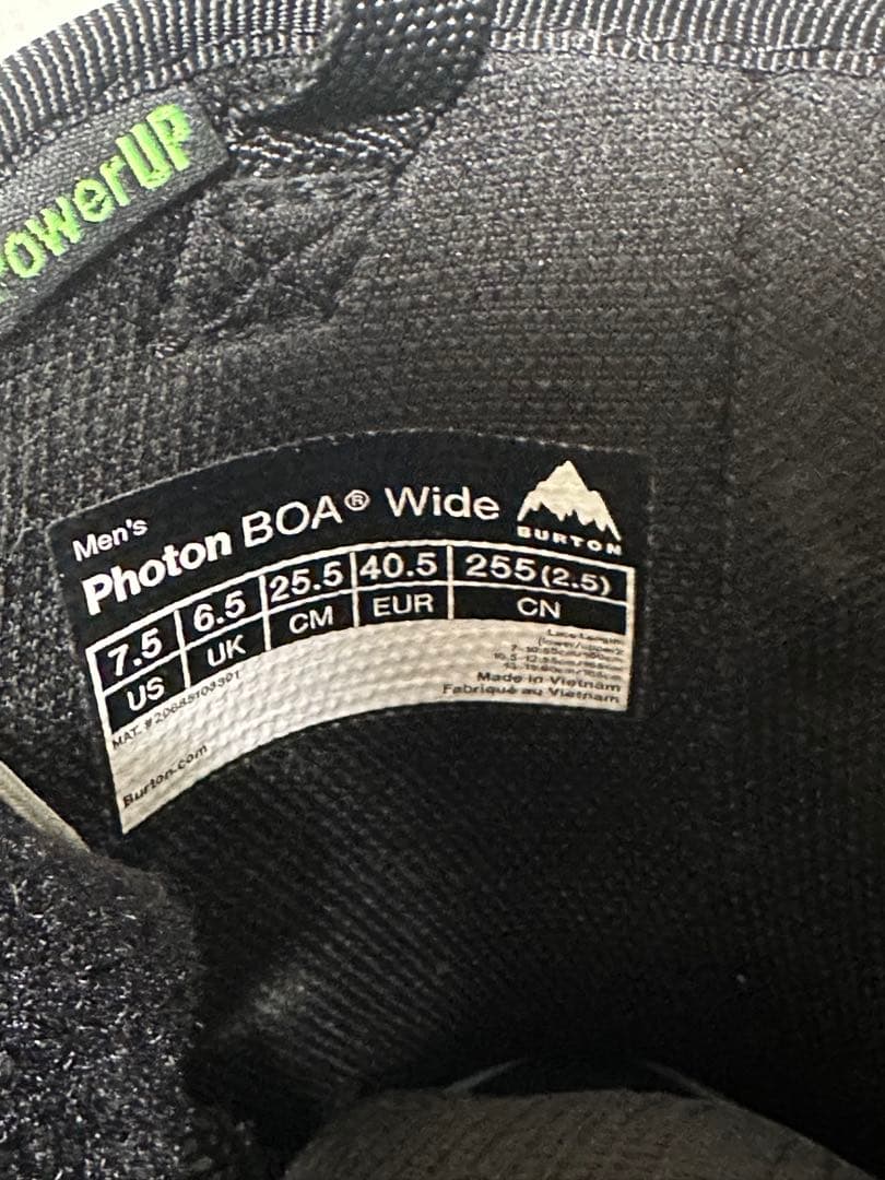 スノーボード BURTON PHOTON BOA WIDE 24-25 25.5cm