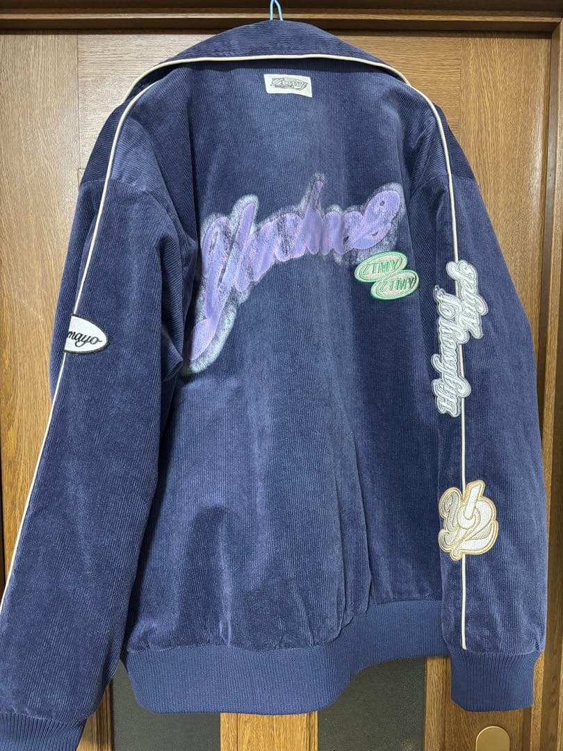 ずとまよ Corduroy Wappen Jacket (Navy) Mサイズ