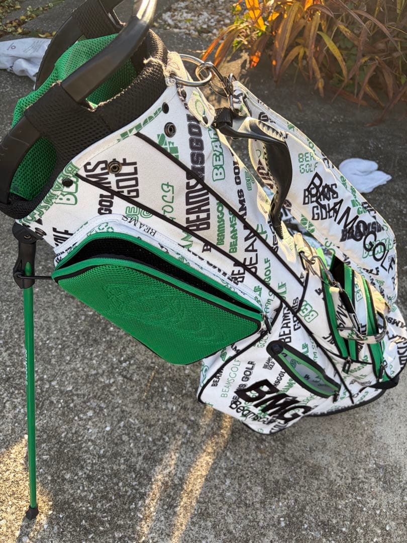 BEAMS GOLF キャディバッグ・ヘッドカバーセット マルチロゴ ビームス
