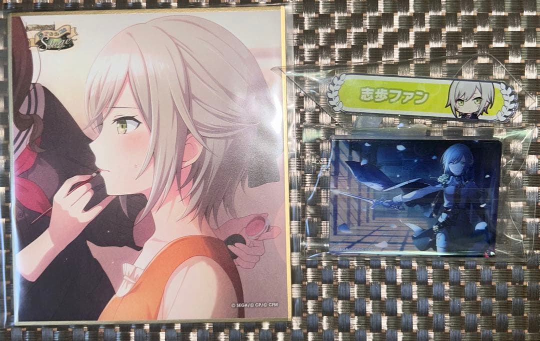 プロセカ 日野森志歩 アクリル称号バッジ ノーブルアート 36 色紙 51A