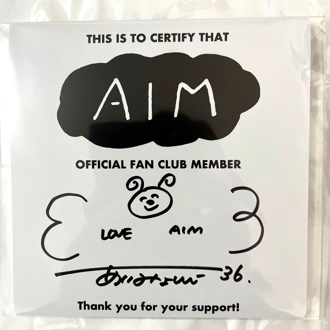 パンドラ あいみょん 直筆サイン入りミニ色紙&AIM限定デザインTシャツ