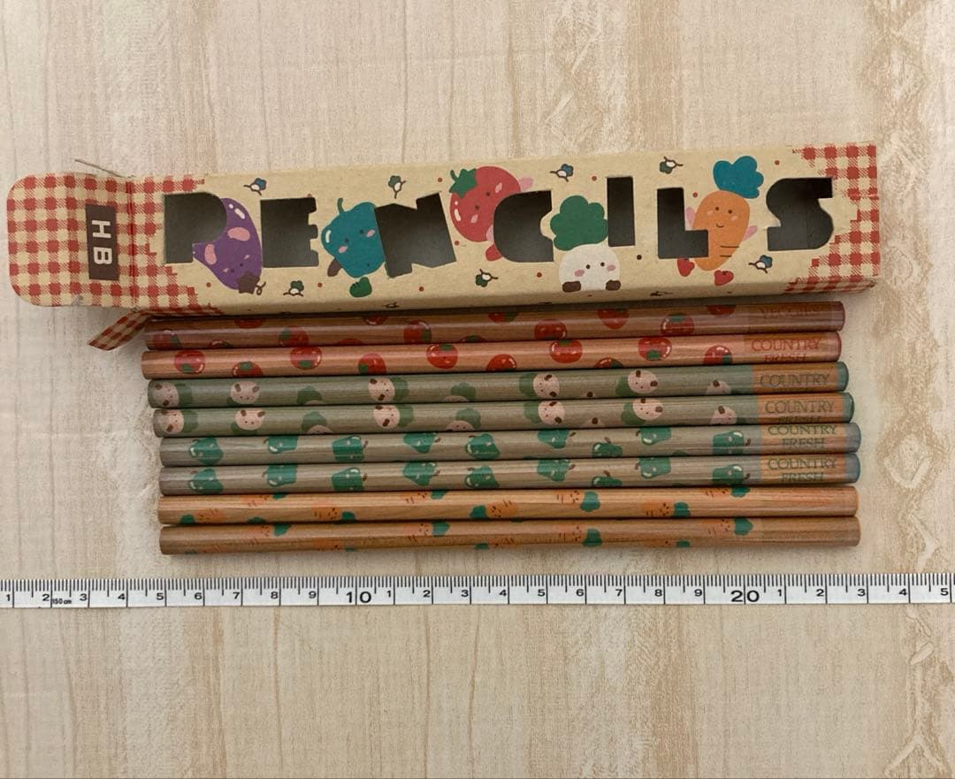 昭和レトロ サンリオ カントリーフレッシュベジーズ えんぴつ8本セット