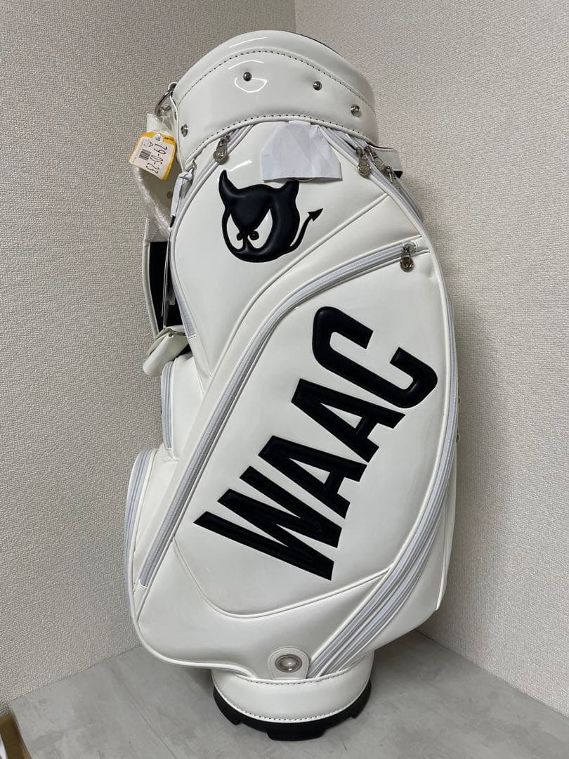 新品】WAAC ワック UNISEX エナメルキャディバッグ ホワイト - メルカリ