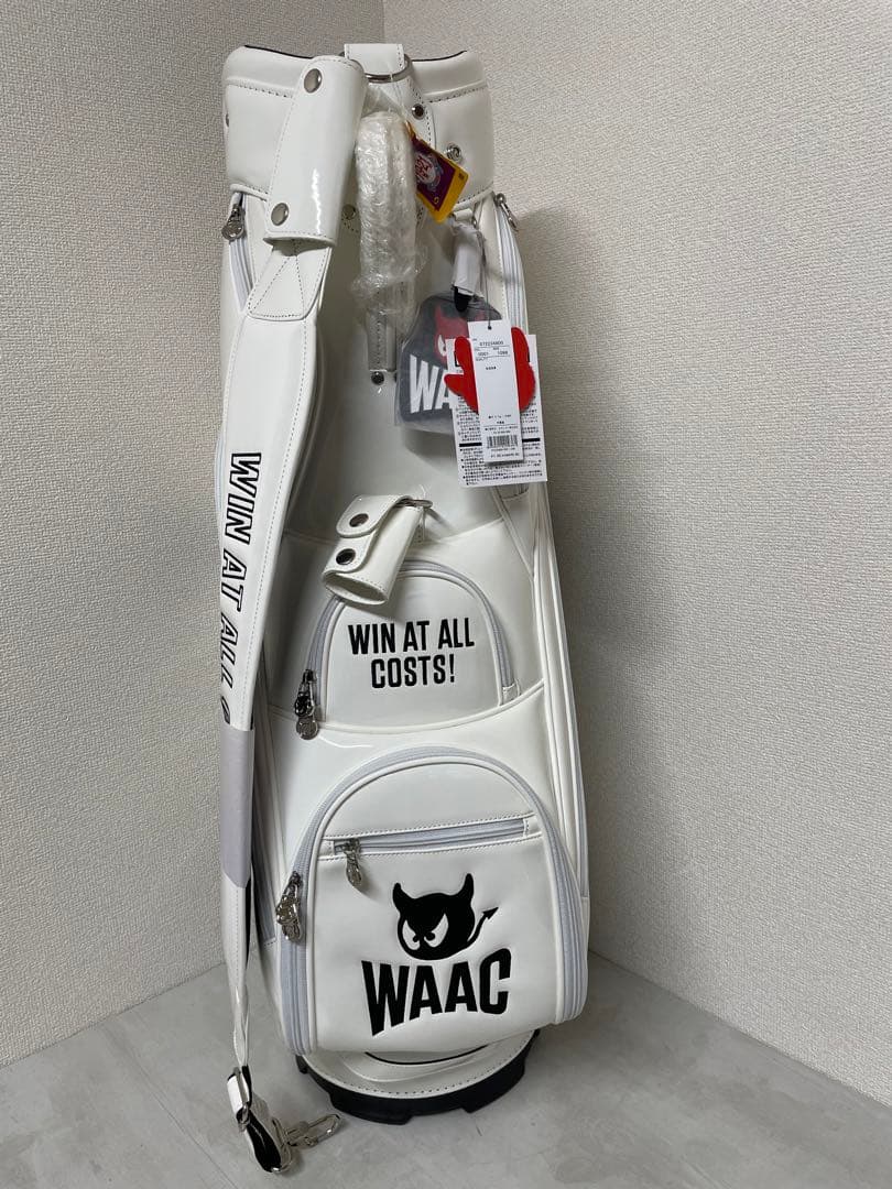 新品】WAAC ワック UNISEX エナメルキャディバッグ ホワイト - メルカリ