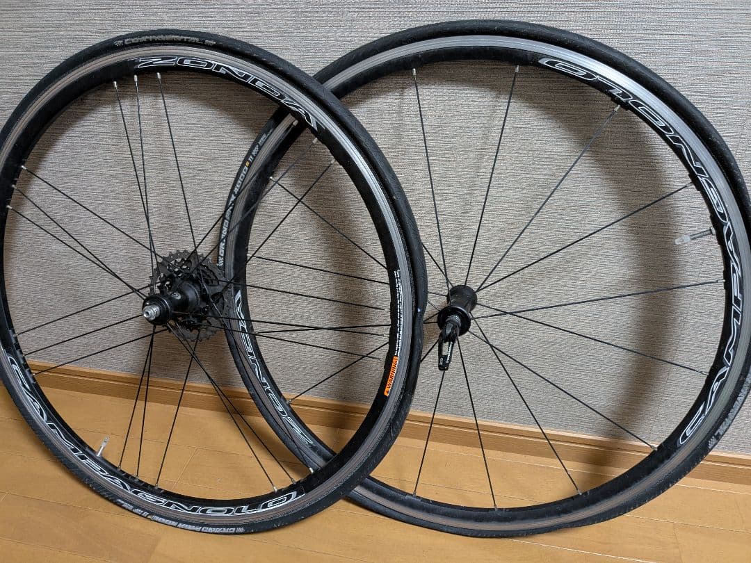 カンパニョーロ ゾンダ Zonda クリンチャー 前後セット Campa カンパニョーロ CAMPAGNOLO ゾンダ ZONDA DB アルミ クリンチャー