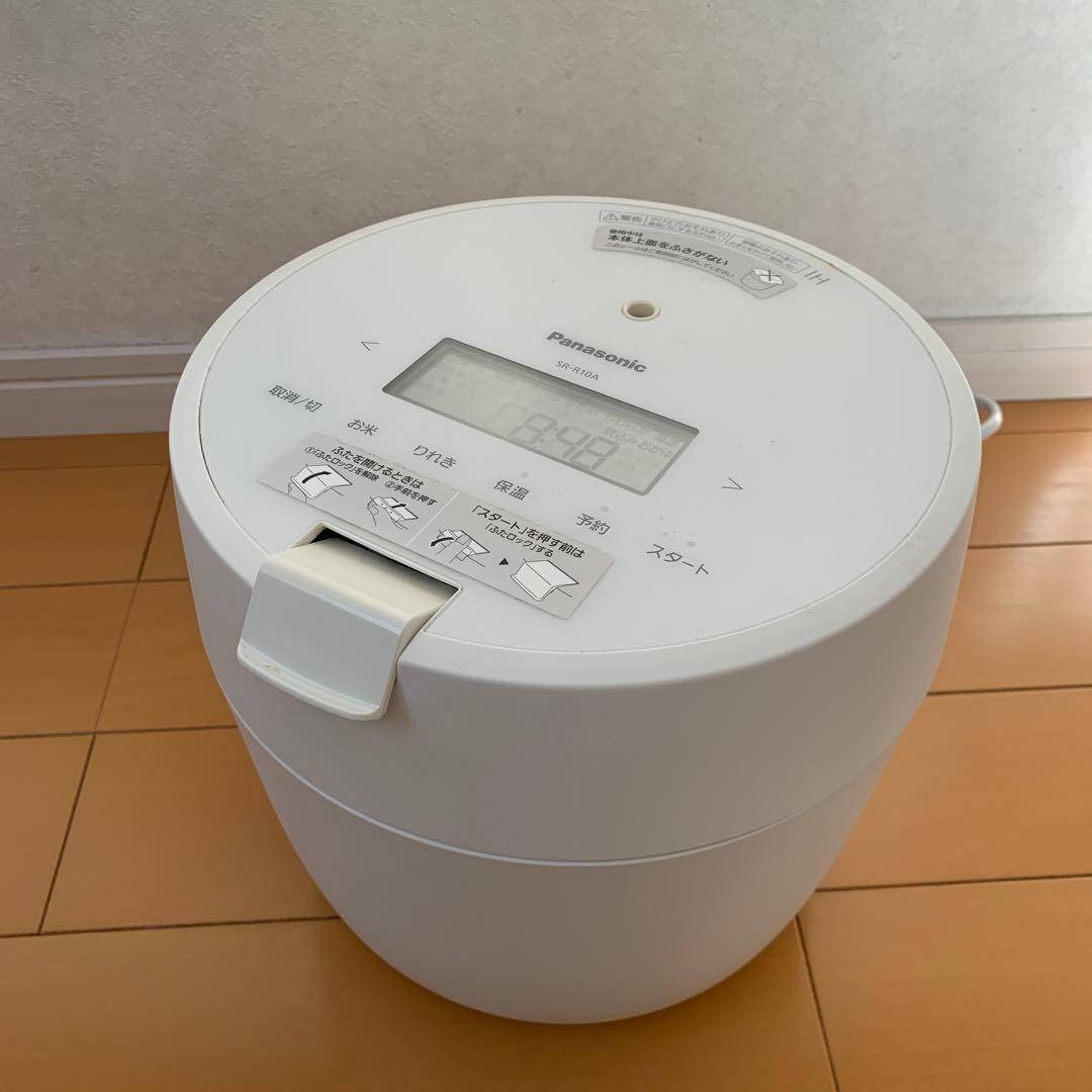Panasonic SR-R10A 炊飯器 ホワイト - メルカリ