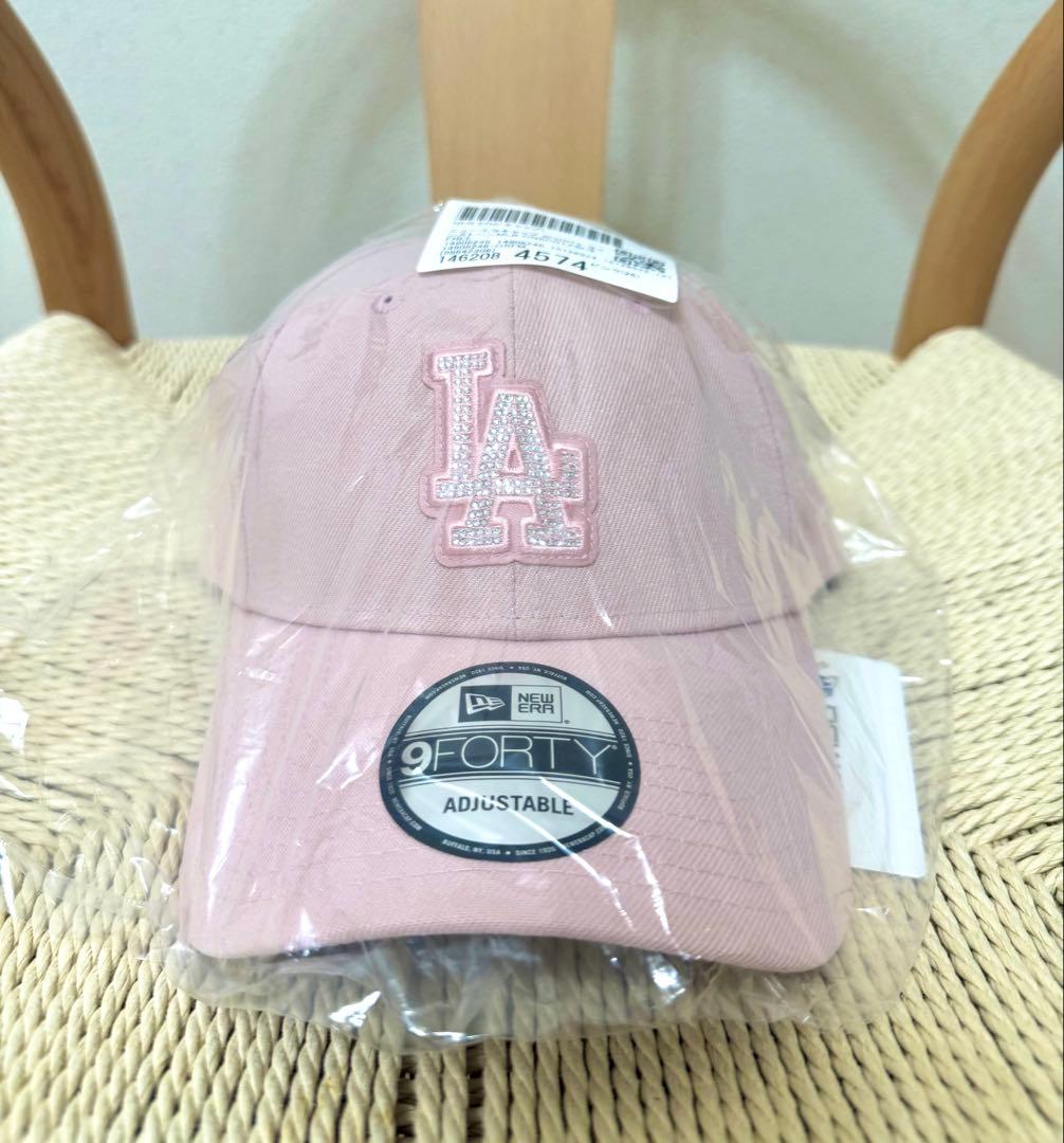 ニューエラ 9FORTY Rhinestone ロサンゼルス・ドジャース ピンク