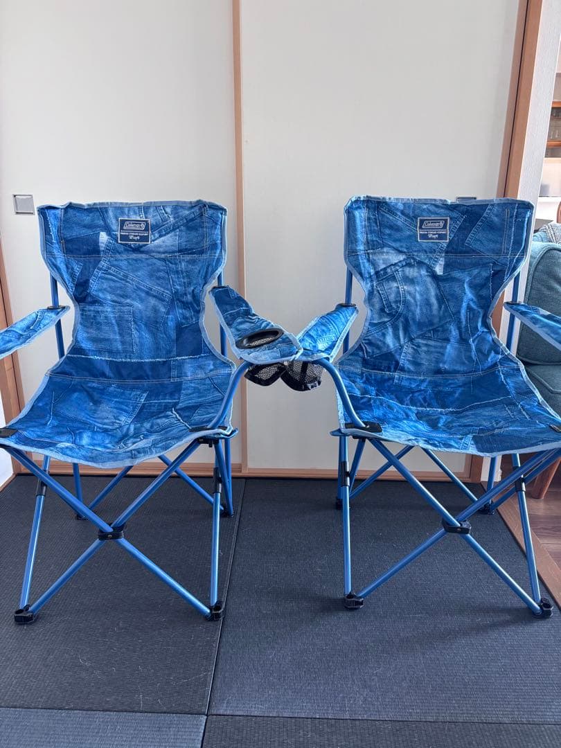 コールマン　チェア　インディゴ　二脚 値下げ中最終日期間限定5月5日までコールマンインディゴレイチェア 2