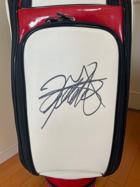 松山英樹 本人直筆サイン 超激レア 本物 キャディーバッグ【送料込み