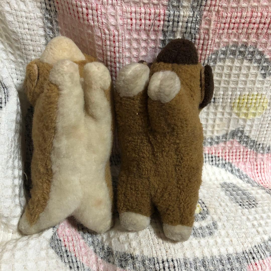 昭和レトロ　ファースト社　いたずら天使　犬　ぬいぐるみ　小さなサイズ　中古 2こ