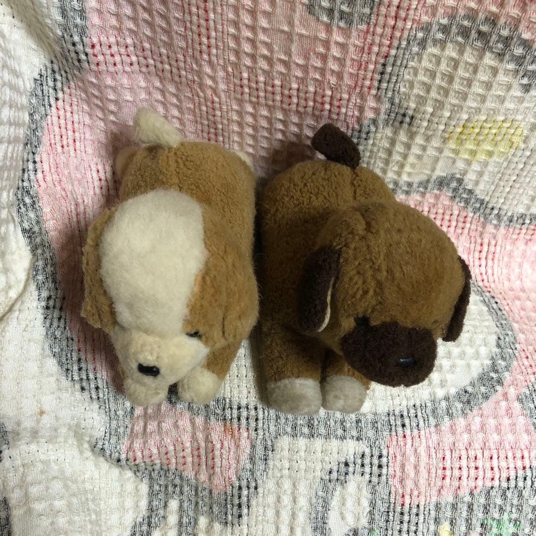 昭和レトロ　ファースト社　いたずら天使　犬　ぬいぐるみ　小さなサイズ　中古 2こ
