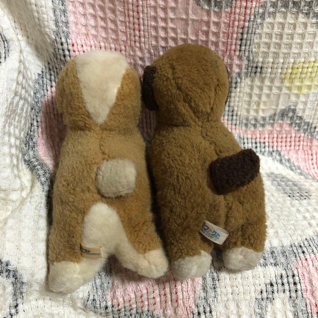 昭和レトロ　ファースト社　いたずら天使　犬　ぬいぐるみ　小さなサイズ　中古 2こ