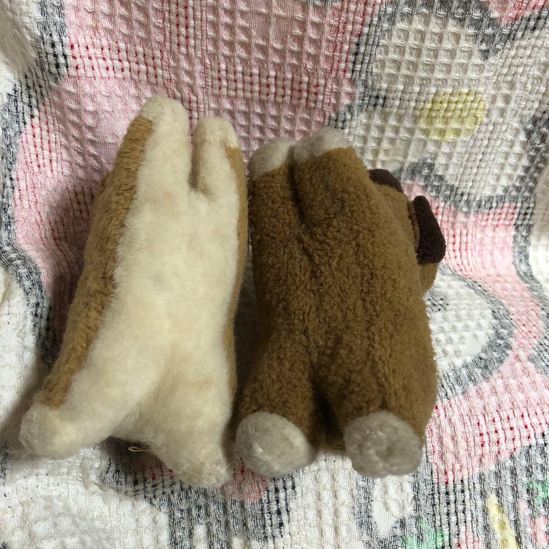 昭和レトロ　ファースト社　いたずら天使　犬　ぬいぐるみ　小さなサイズ　中古 2こ