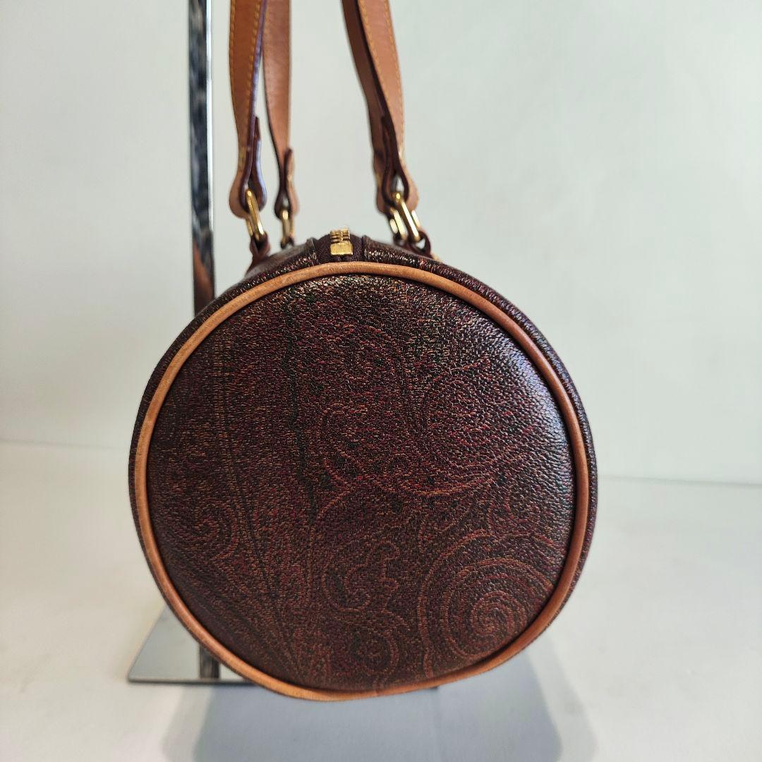 ETRO エトロ ペイズリー柄 ハンドバッグ ミニボストンバッグ 筒型