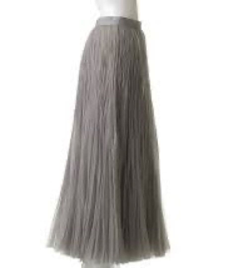 ebure エブール 完売 シアーオーガンジープリーツ スカート 新品タグ付