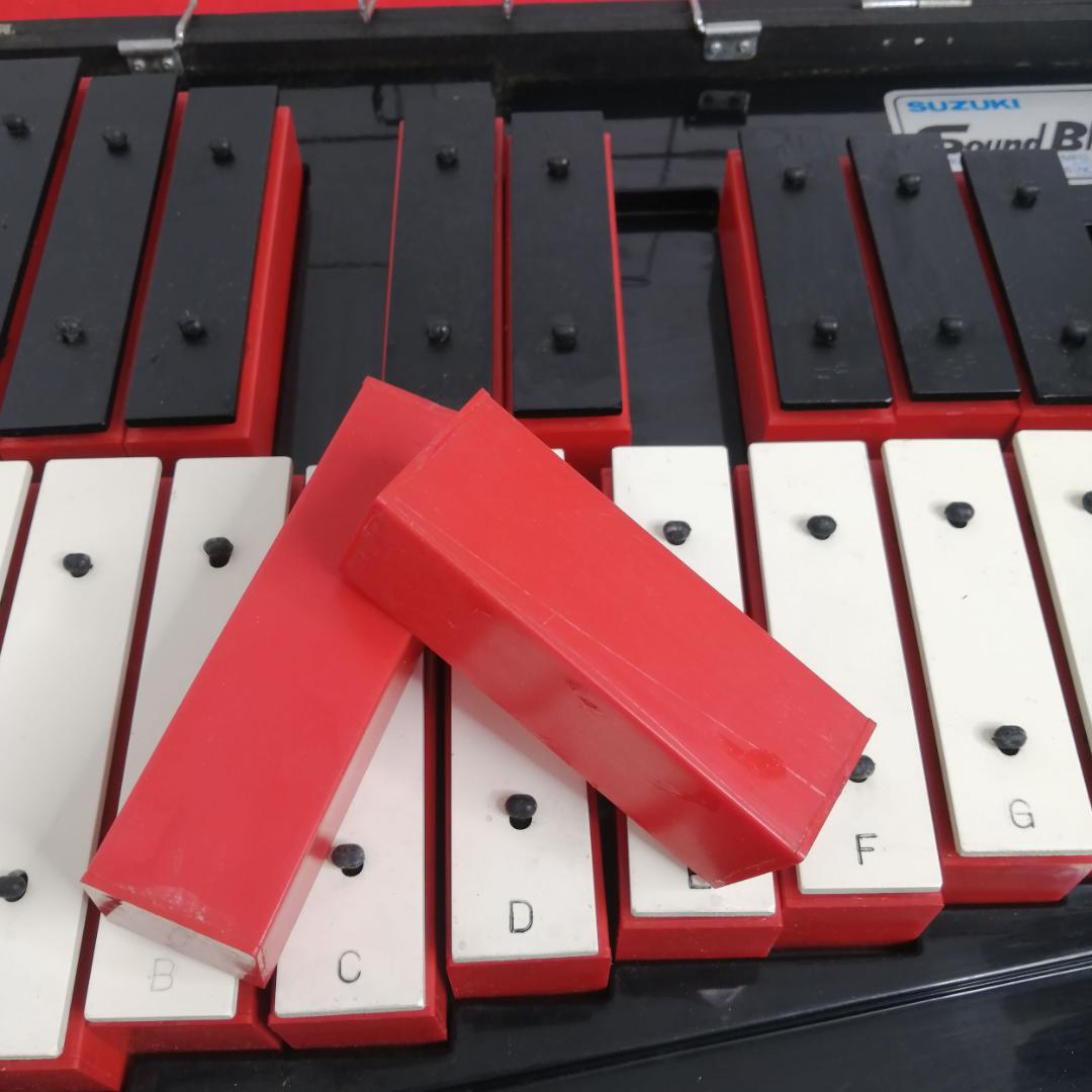 完品】スズキSUZUKI☆鉄琴 サウンドブロック SB-26 持ち運び可能