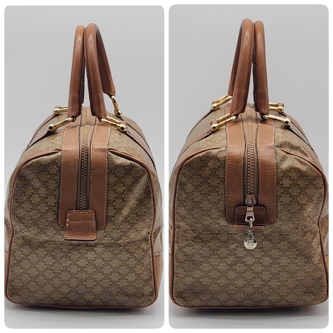 セリーヌ マカダム柄 PVC ハンド ボストンバッグ e369 - メルカリ