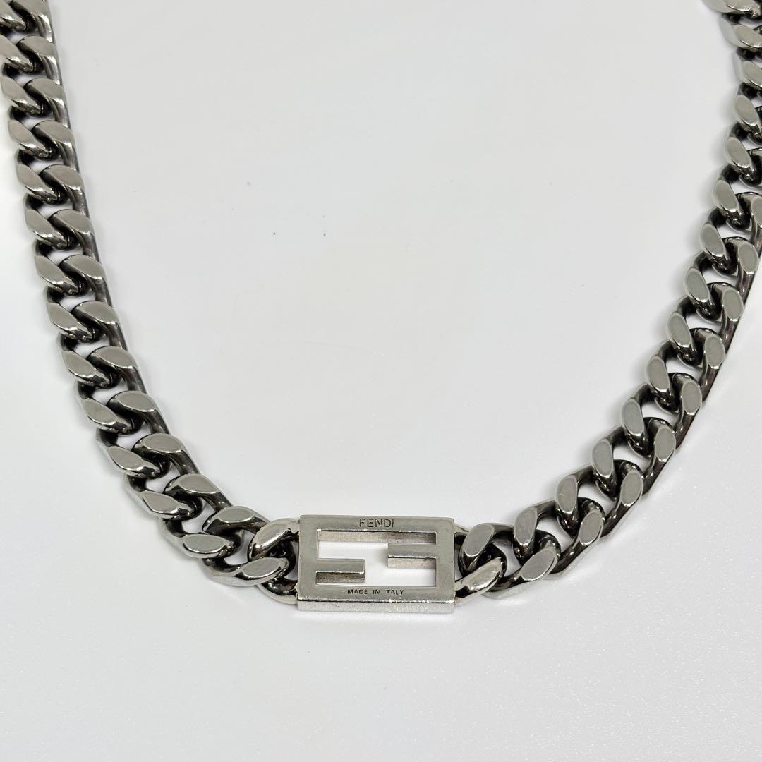 A273 FENDI フェンディ　バゲット　チェーン　ネックレス　シルバー 楽天市場】FENDI フェンディ バゲット チェーンネックレス ペンダント