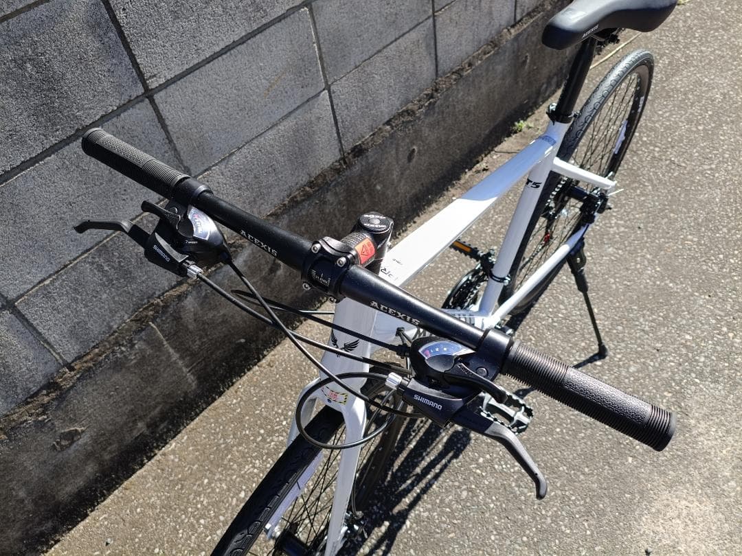 値下げ中！ACEXISクロスバイク シマノ21段変速 700×32C White - メルカリ