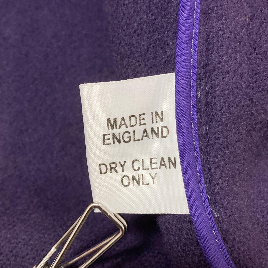 新品】タグ付き OLD ENGLAND ダッフルコート ヘリンボーン 36 紫
