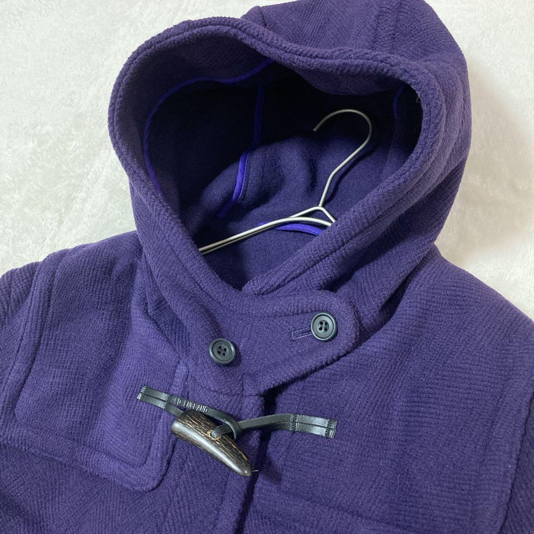 新品】タグ付き OLD ENGLAND ダッフルコート ヘリンボーン 36 紫