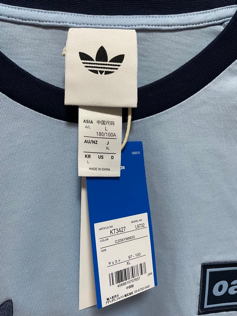 oasis adidasコラボロングTシャツ
