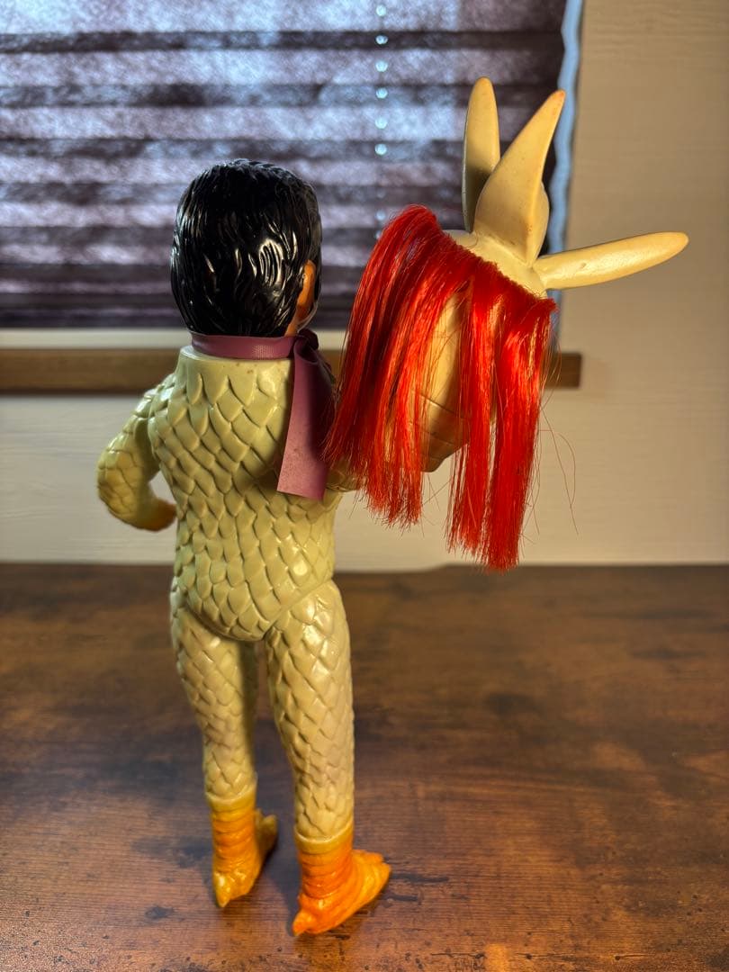 変身忍者嵐 旧バンダイ 当時物 ソフビ ブルマァク 面取れ 石森プロ