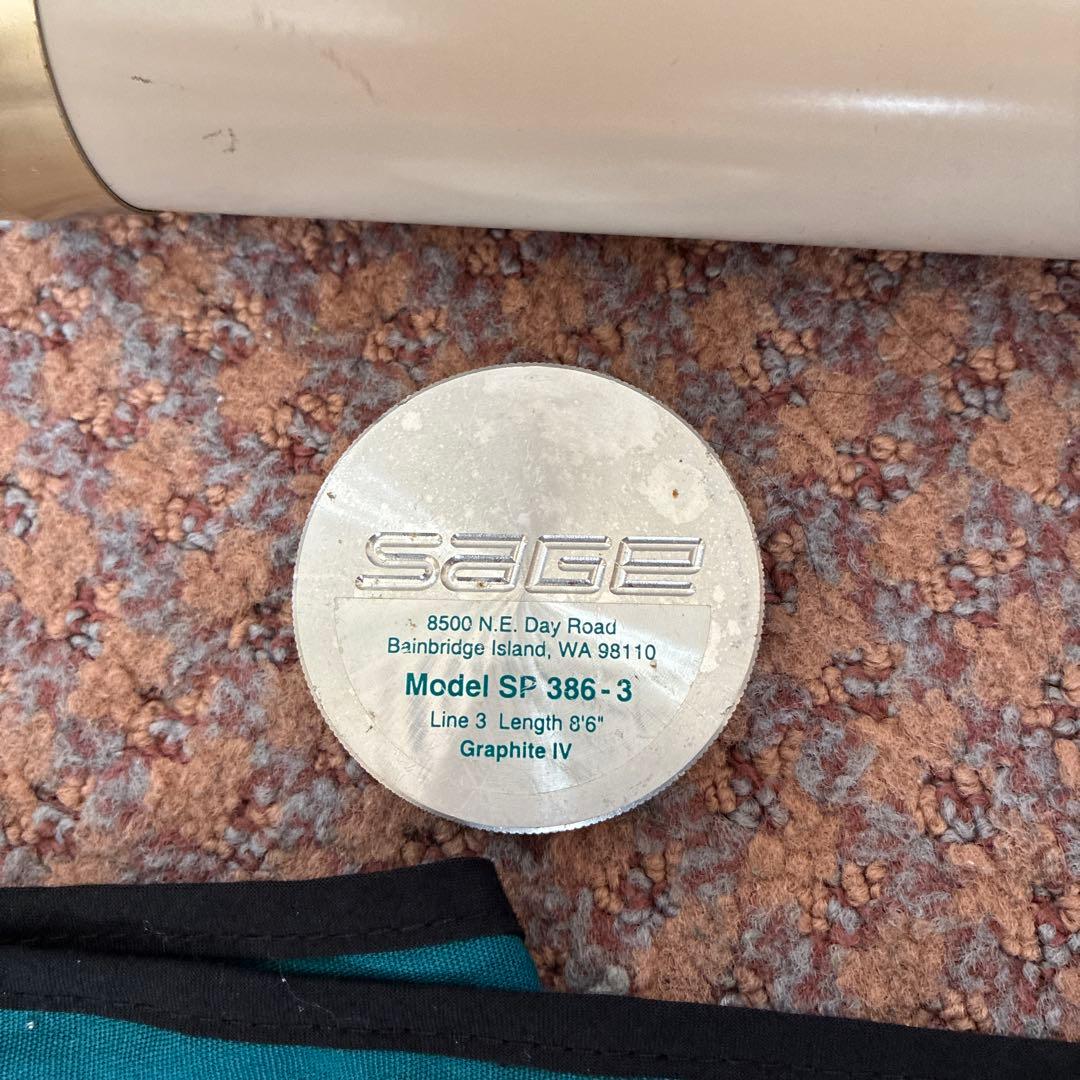 SAGE セージ フライロッド SP 386-3 GRAPHITE Ⅳ中古品 - メルカリ