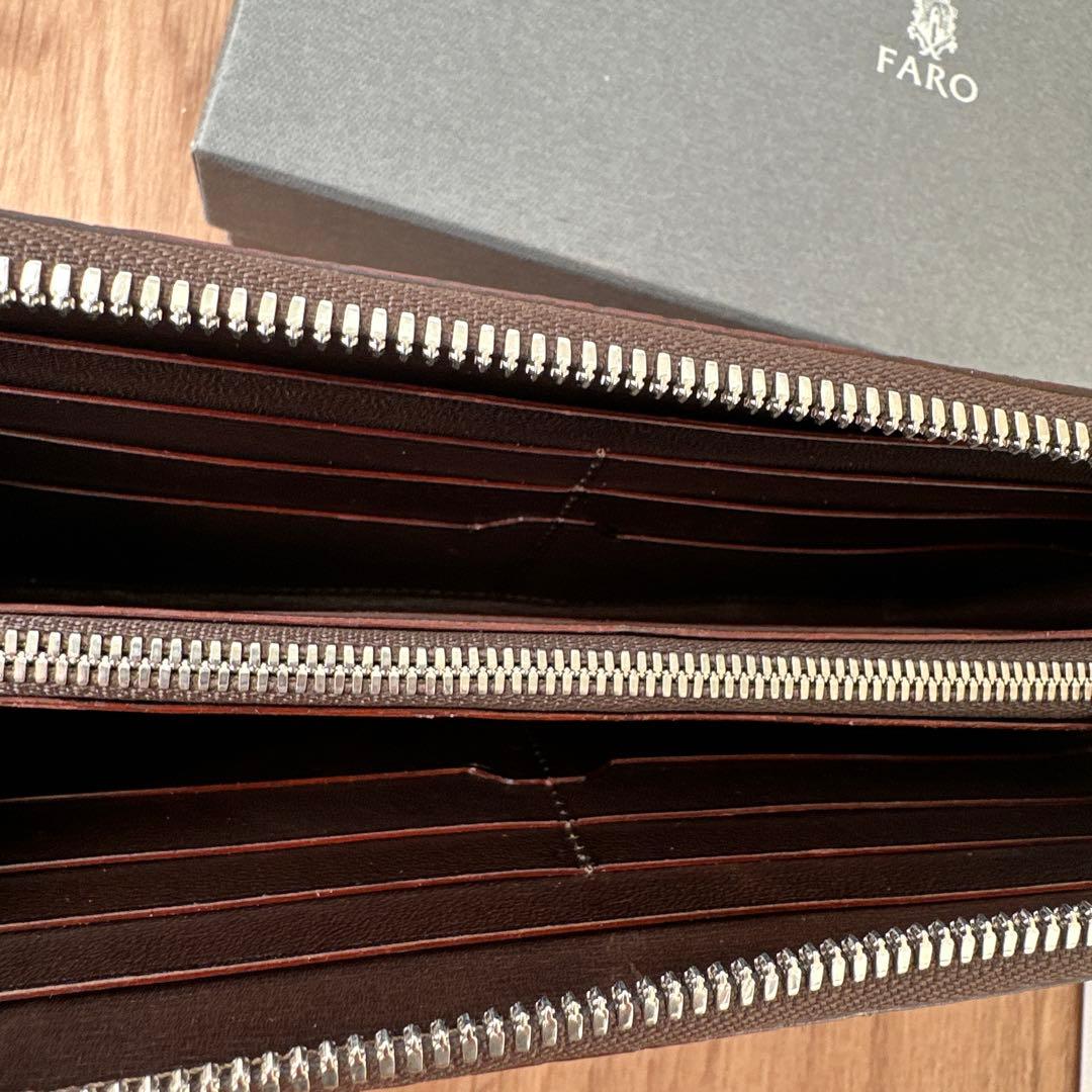 《未使用》FARO クロコ ラウンドファスナー SANTELLO CROCO