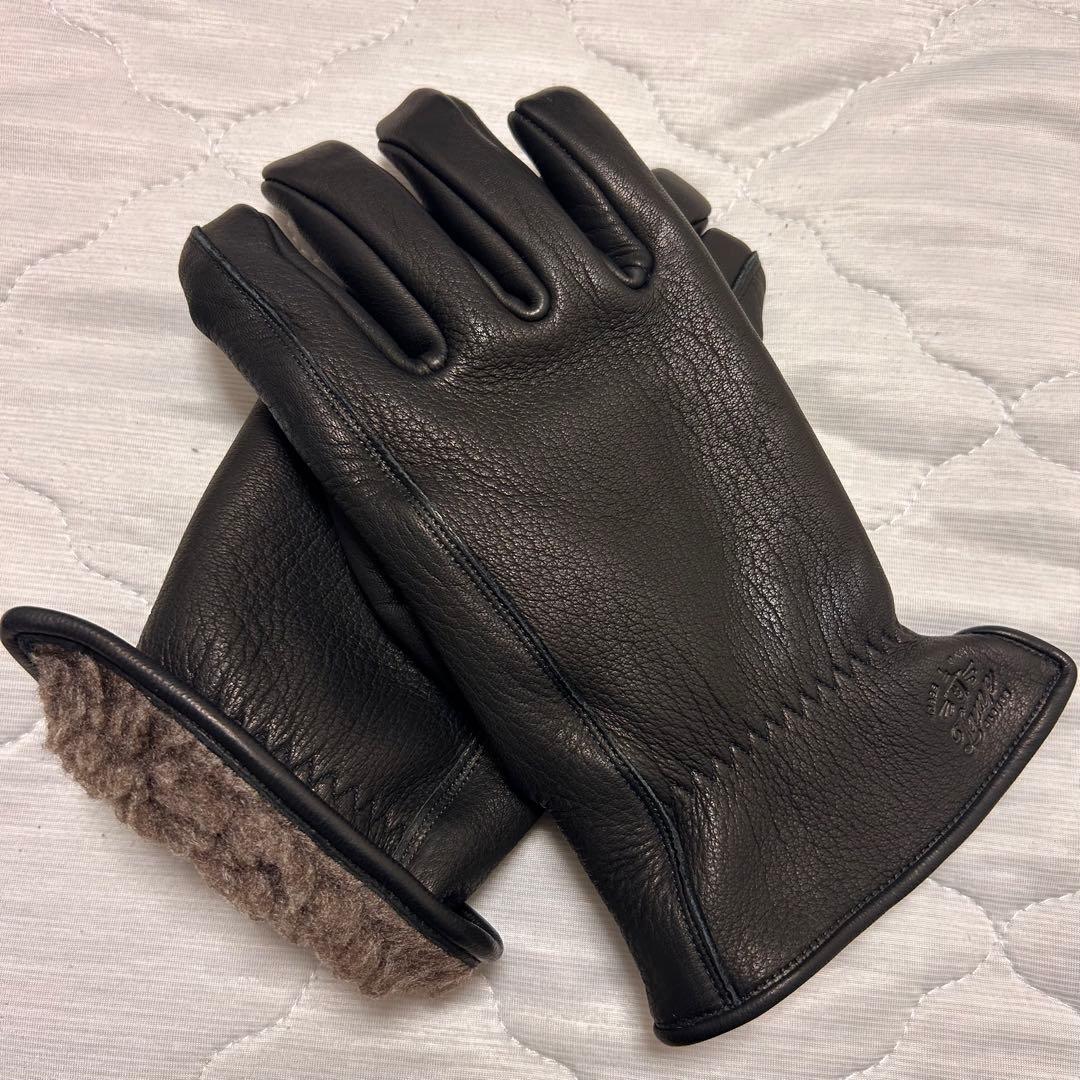 Lamp gloves -Winter glove- Black size Ｌ