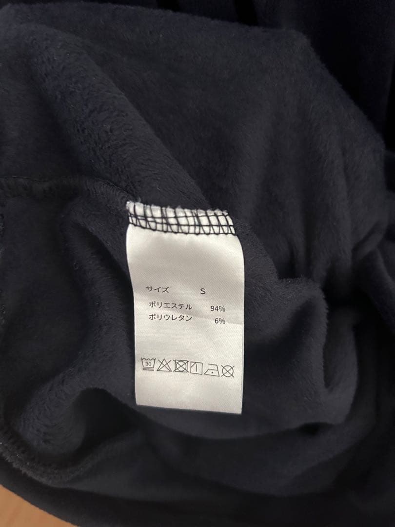 TENTIAL バクネ ベロア スウェット ネイビー Sサイズ