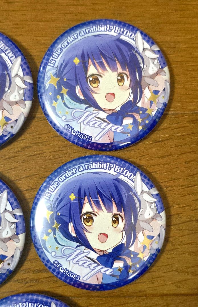 ご注文はうさぎですか？ ごちうさ 缶バッジ 金箔レア マヤ 8点