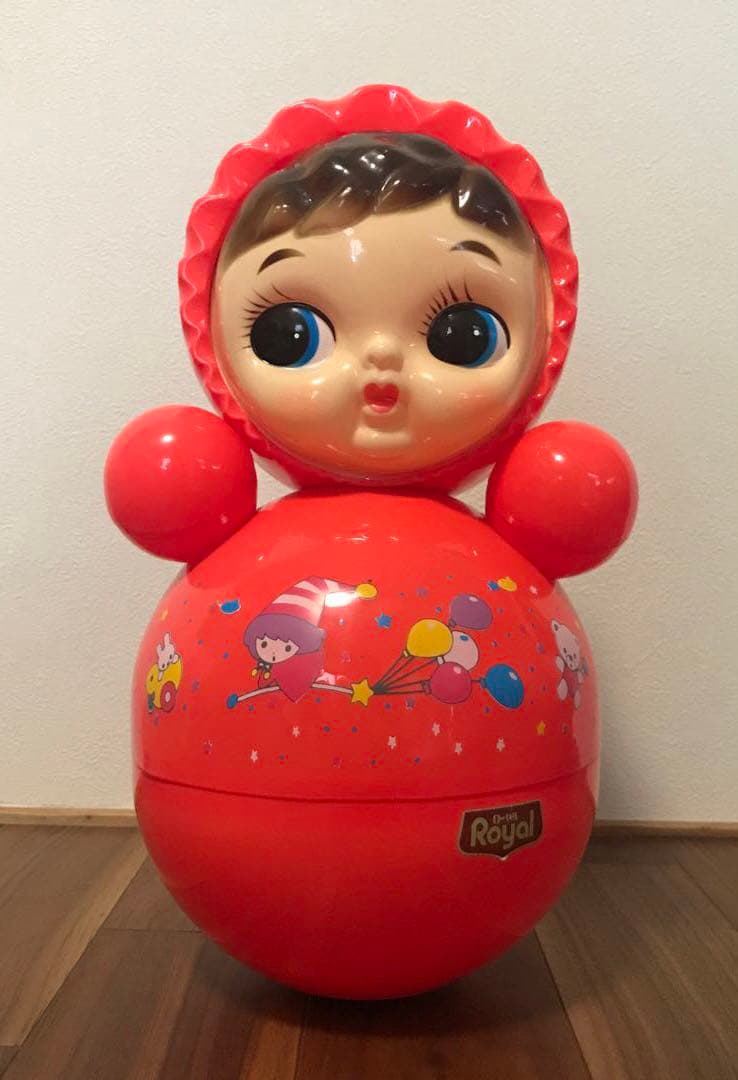 美品 希少 昭和レトロ ローヤル おきあがりこぼし ポロンちゃん 特大